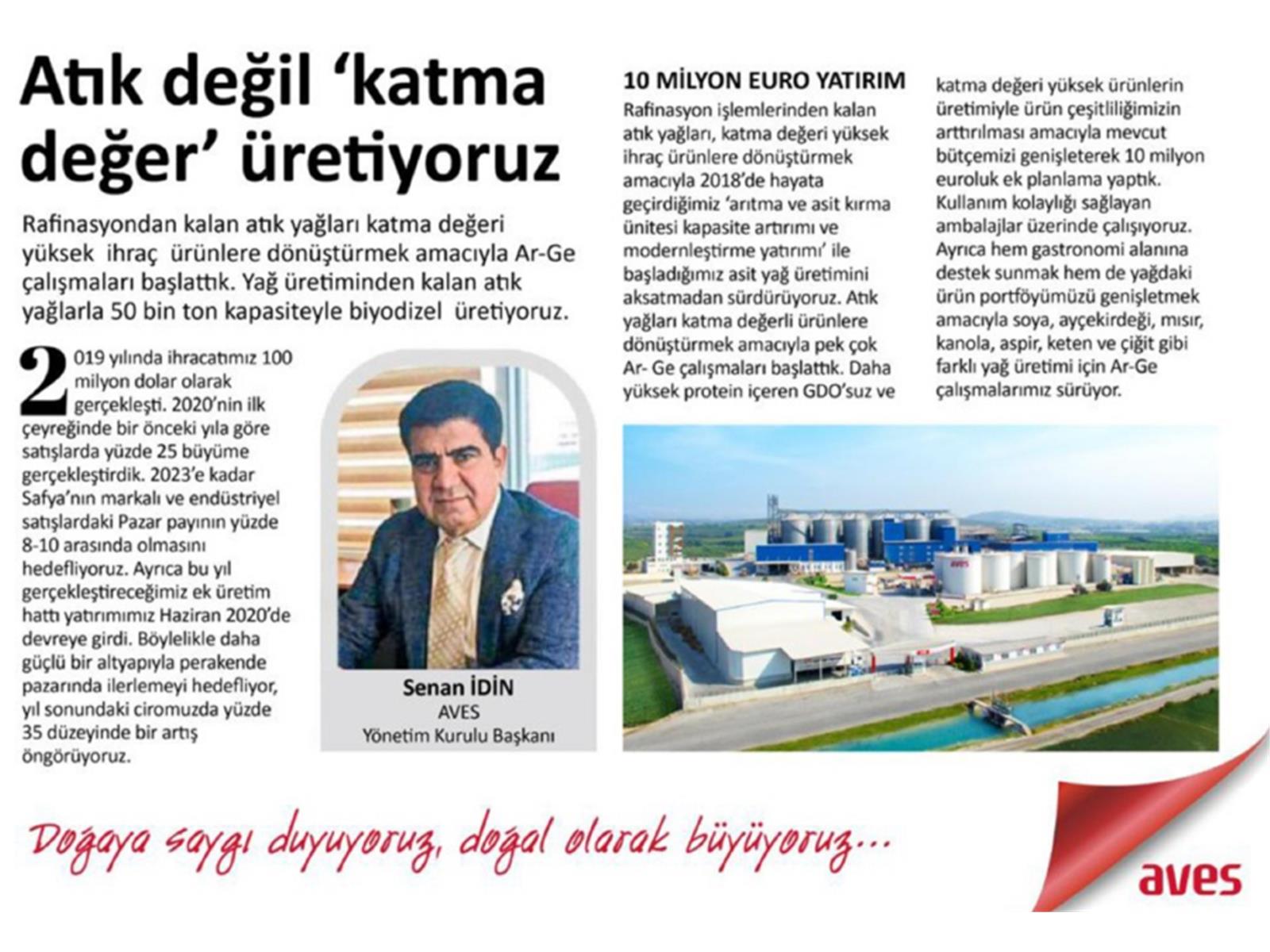 Atık değil 'katma değer' üretiyoruz